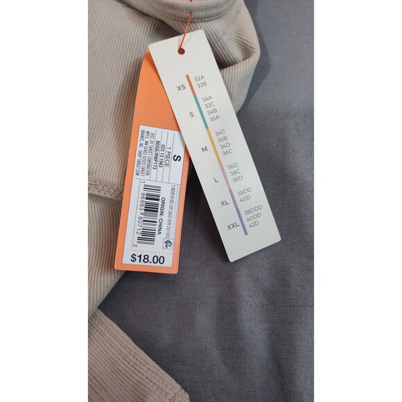 Women's Colsie Cut Out Sleeveless Bodysuit Beige Small - Picture 7 of 8